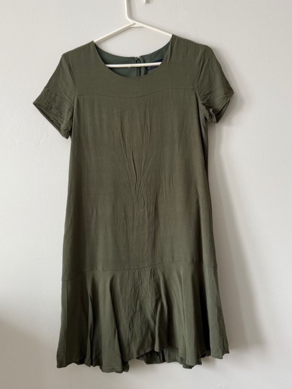 GAP T-shirt Dress with Mini Pleats | Lined | Cottagecore | Size S